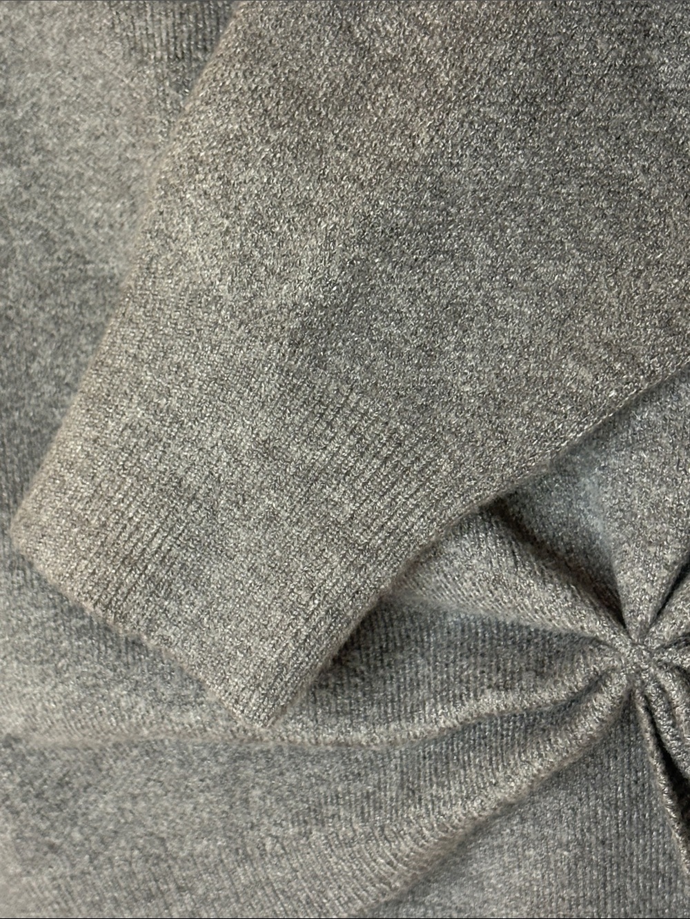 EUC Anthropologie Charcoal Twist-Front Crewneck Sweater - Picture 5 of 8